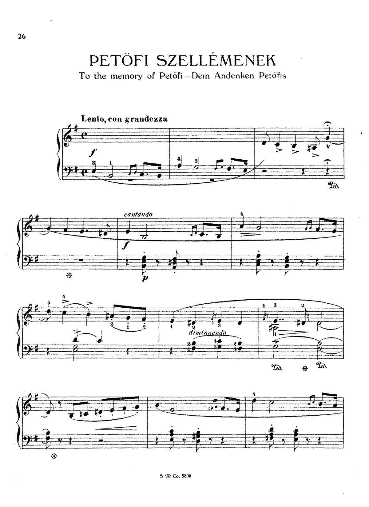 Dem Andenken Petöfis - Page 1