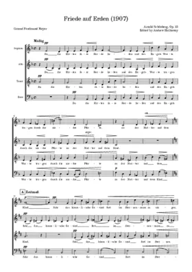 Friede auf Erden, Op. 13