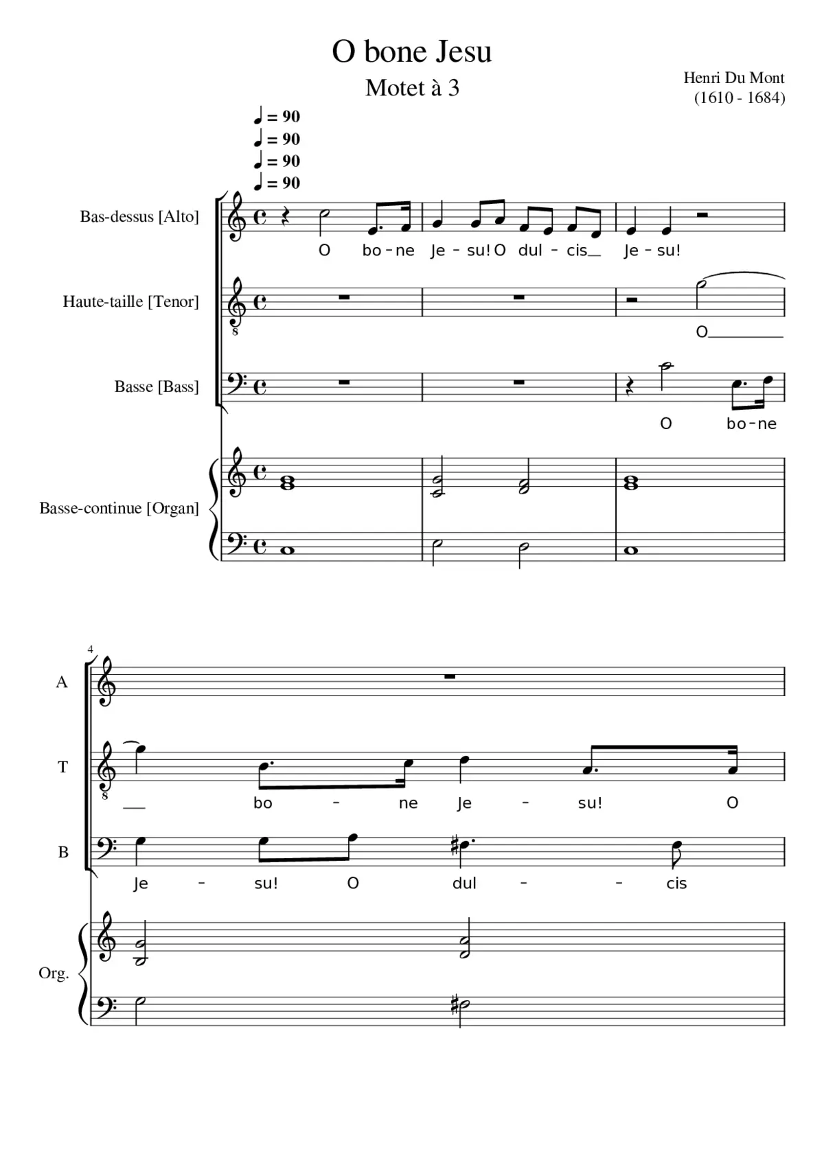 O bone Jesu - Page 1