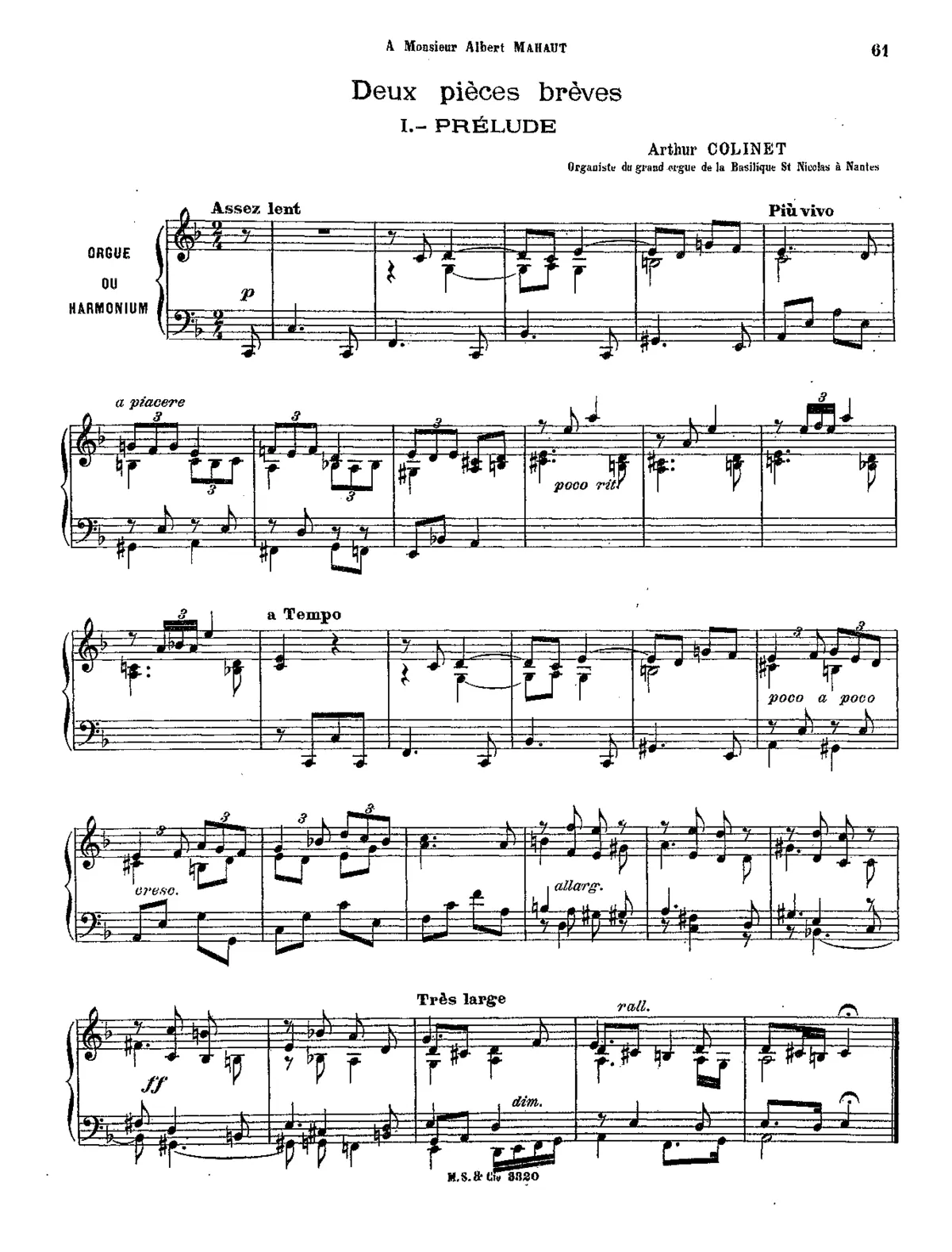 2 Pièces brèves - Page 1
