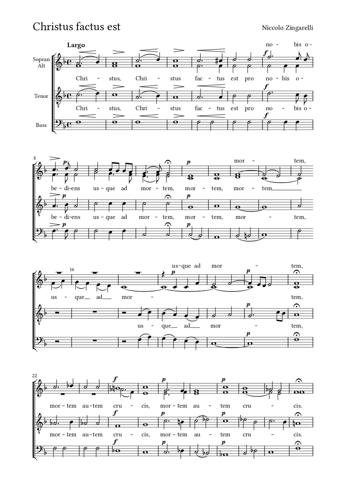 Christus factus est - Page 1