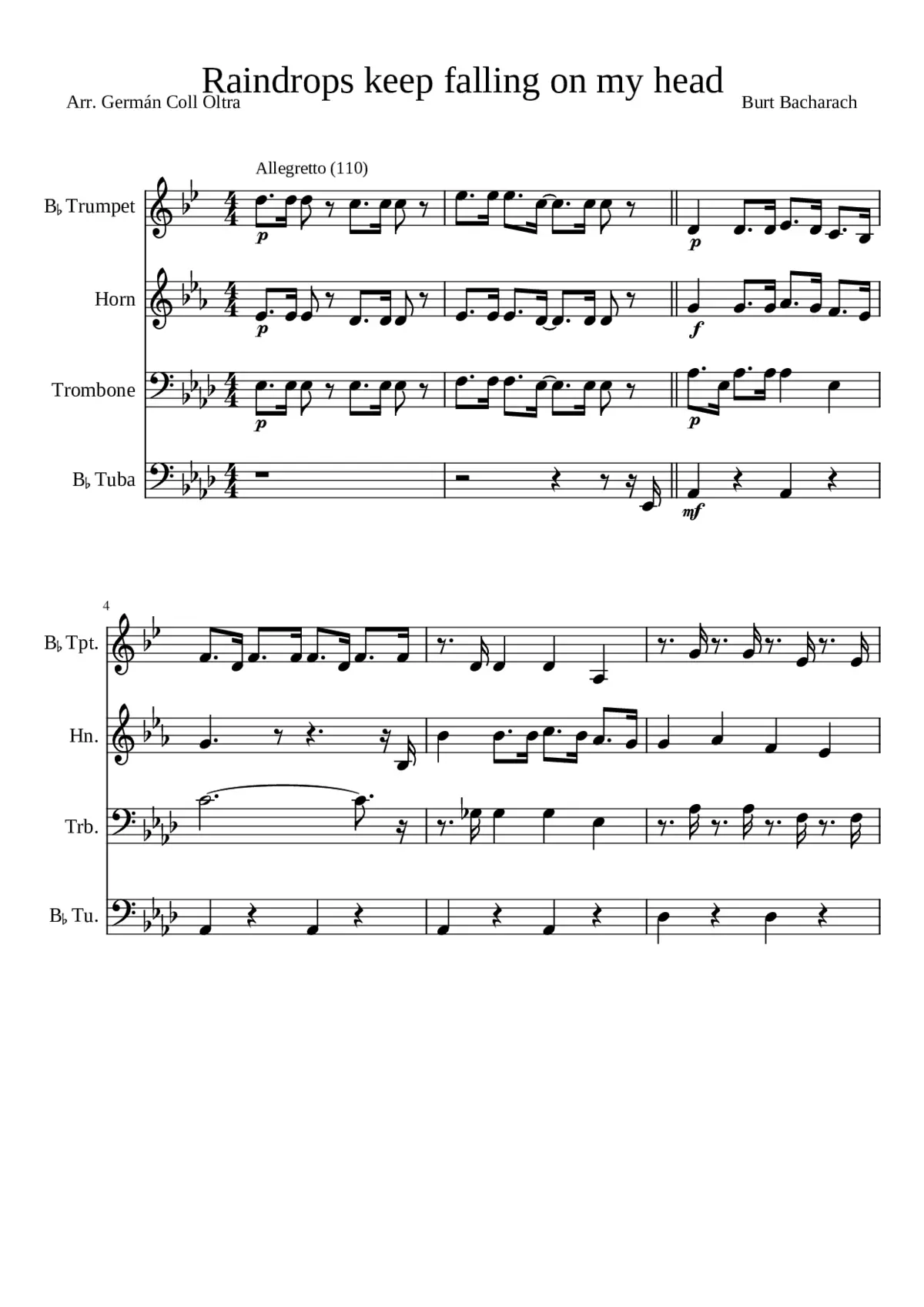 raindrops keep fallin on my head - Page 1