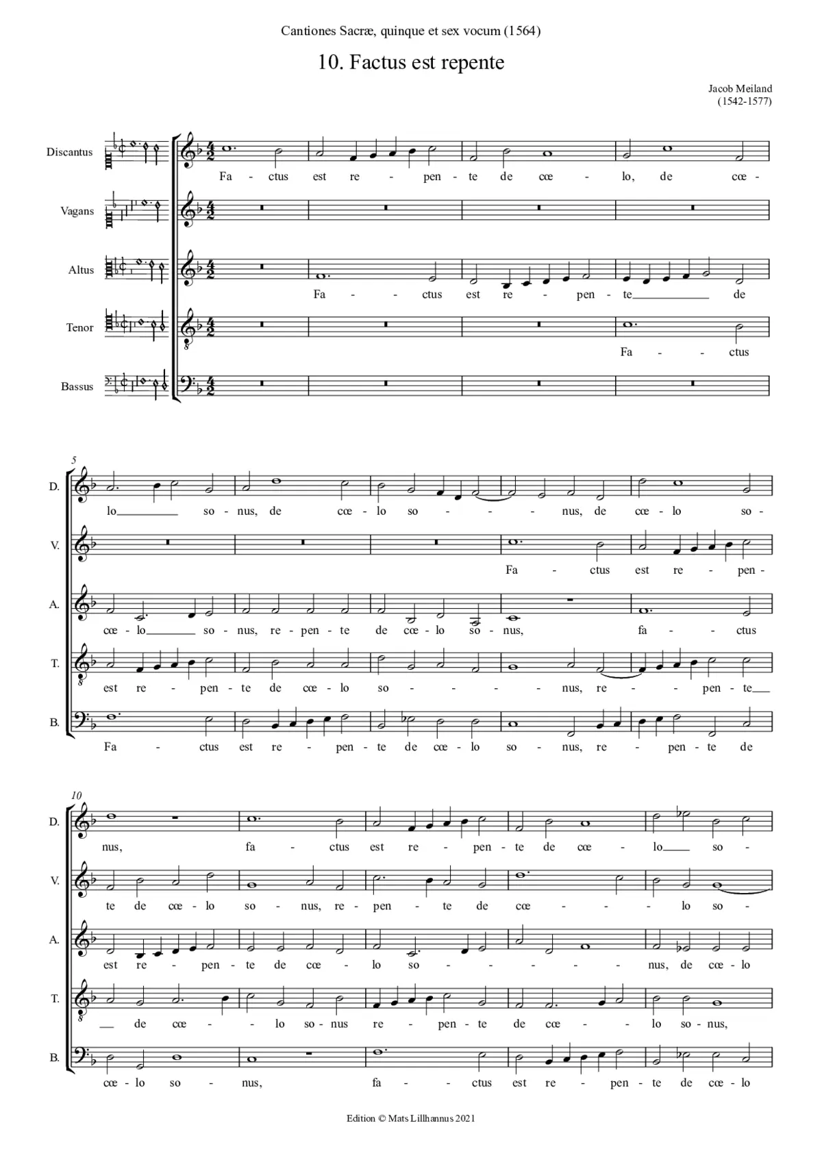 Factus est repente - Page 1