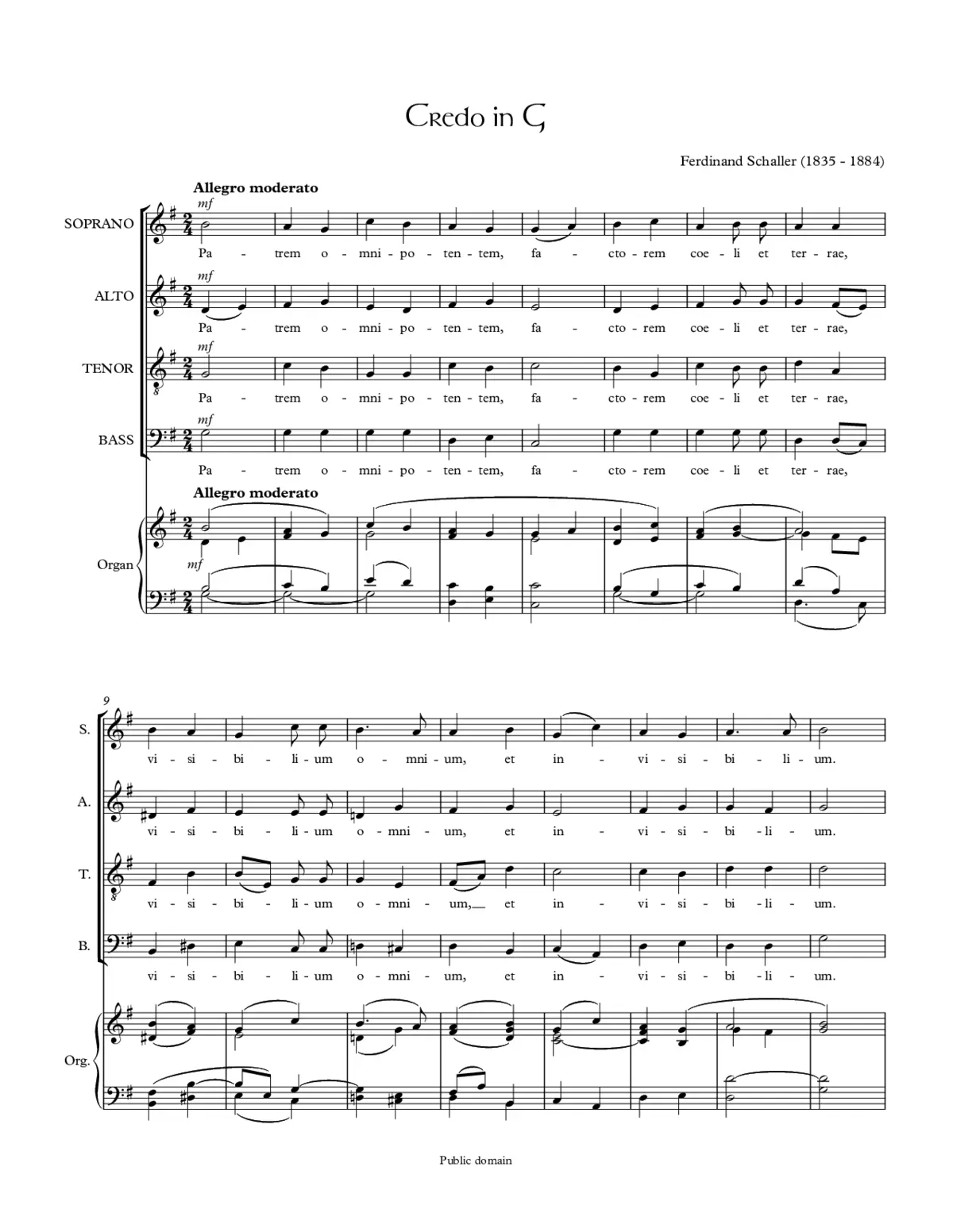 Credo in G - Page 1