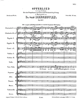 Opferlied, Op.121b