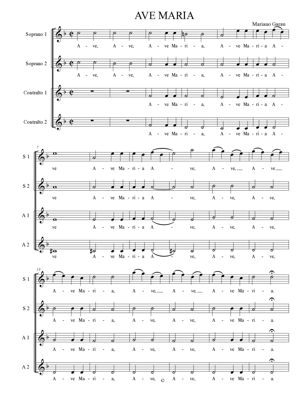 Ave Maria 2024 - Page 1