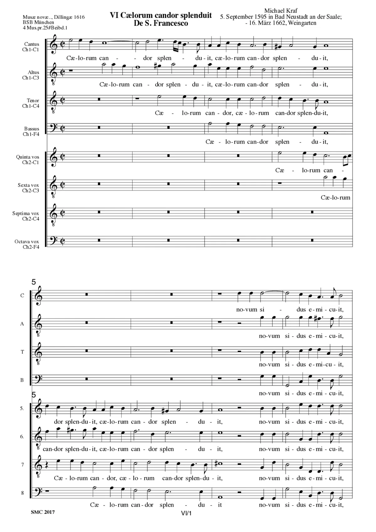 Caelorum candor splenduit De S. Francesco - Page 1
