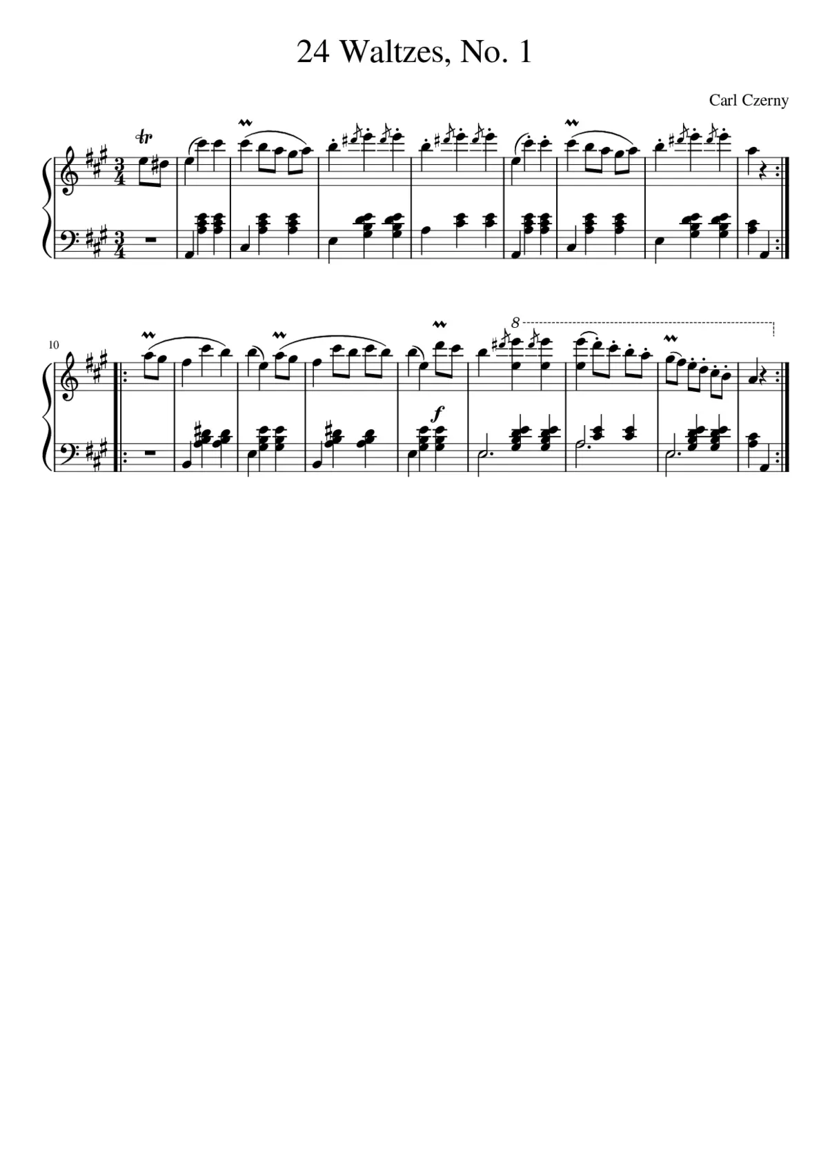 24 Waltzes Op. 32 - Page 1