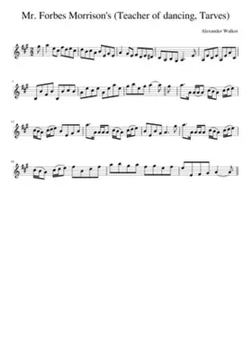 Mr. Forbes Morrison's (Teacher of dancing Tarves)