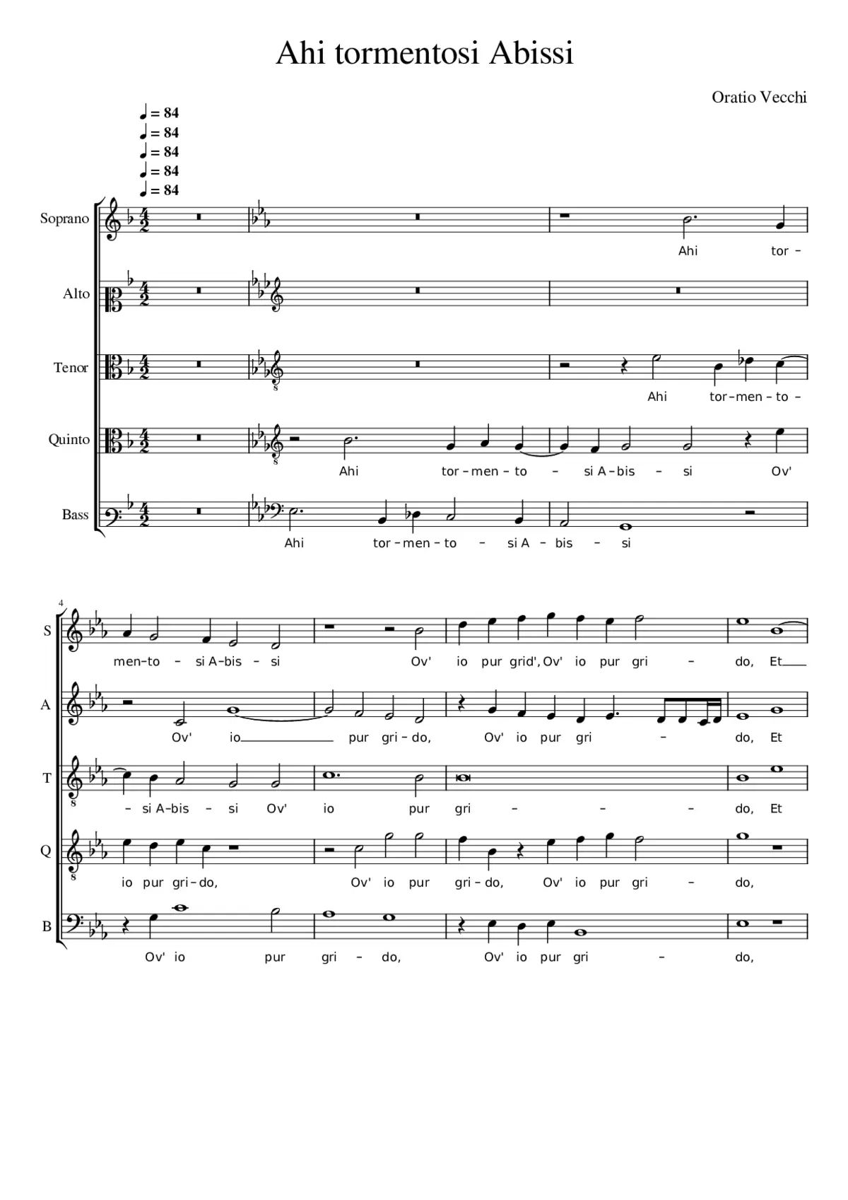 Ahi tormentosi Abissi - Page 1