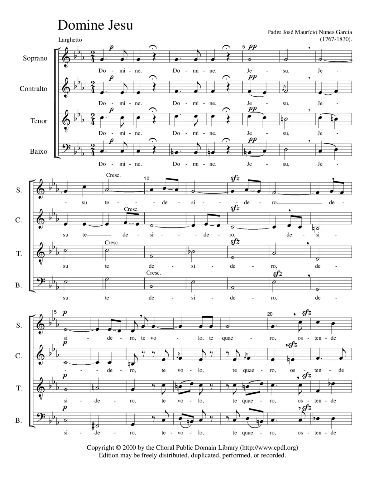 Domine Jesu - Page 1