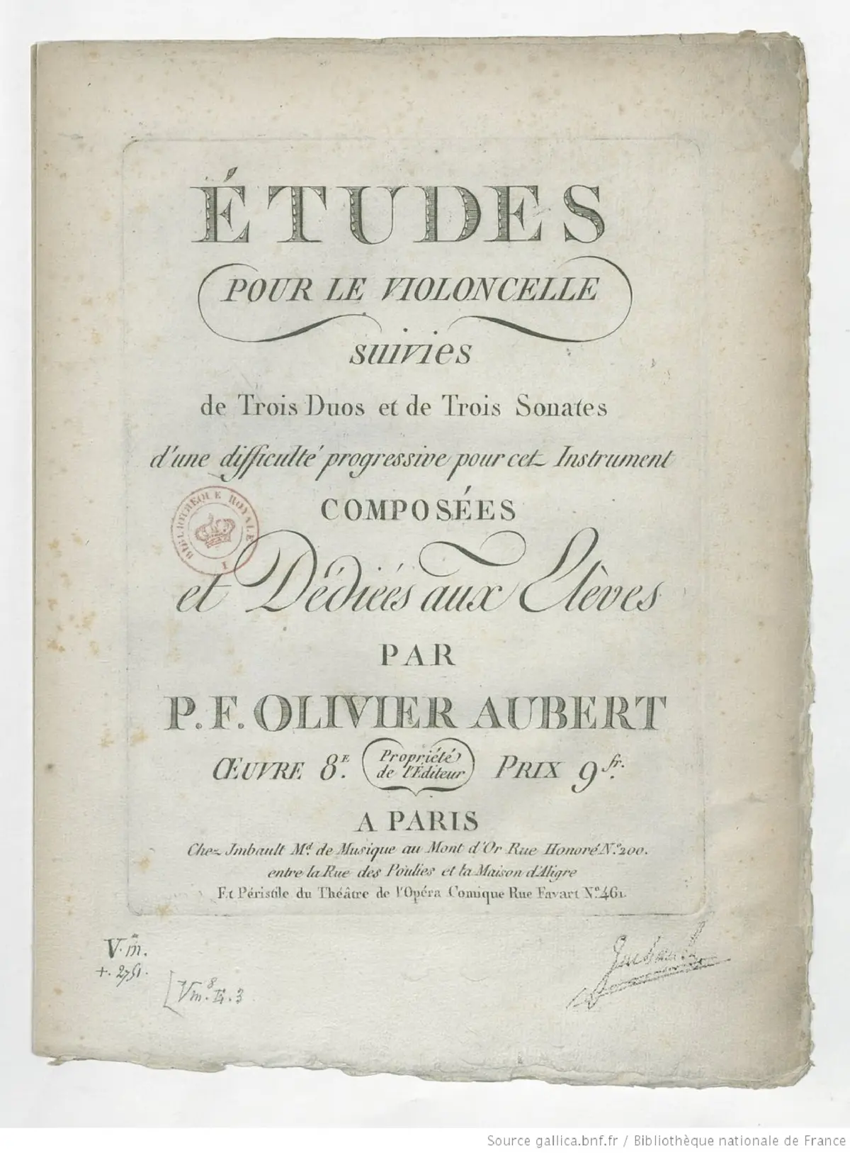 25 Studies, 3 Duets and 3 Sonatas - Page 1