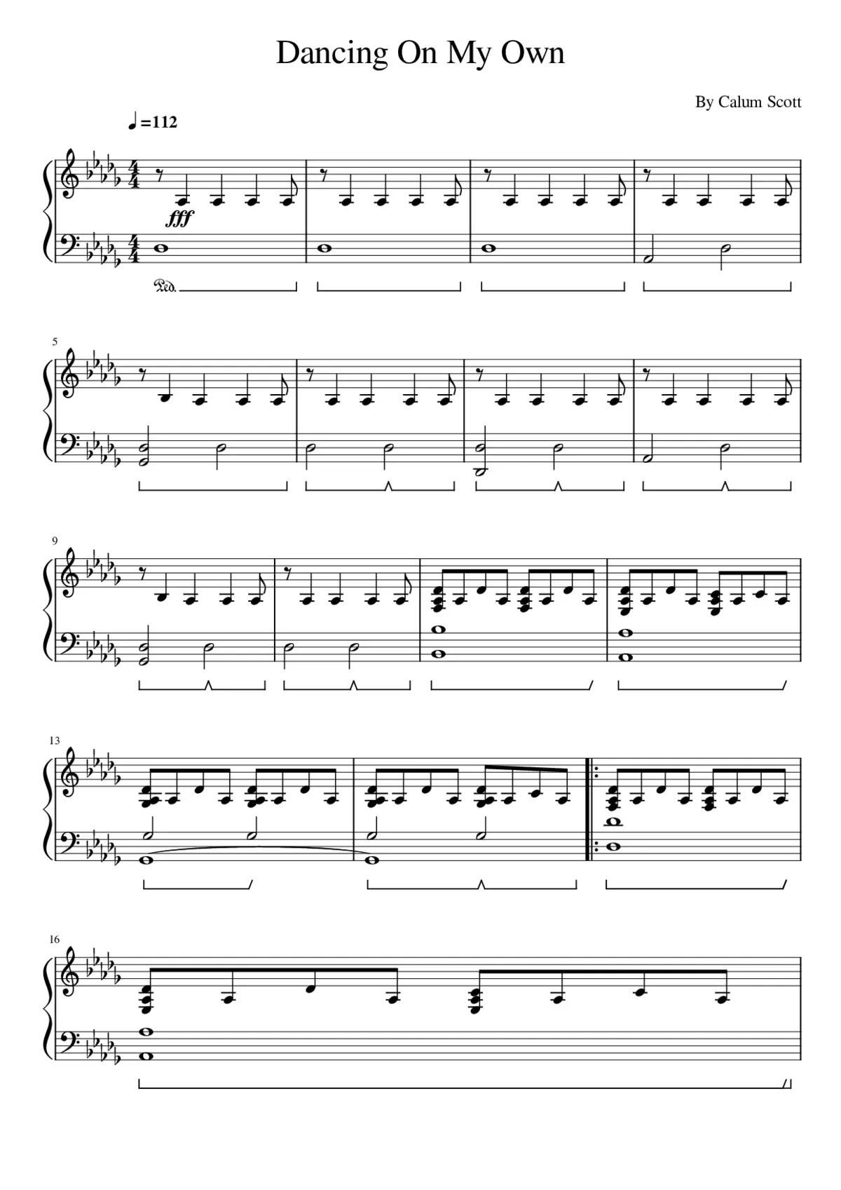 dancing on my own - Page 1