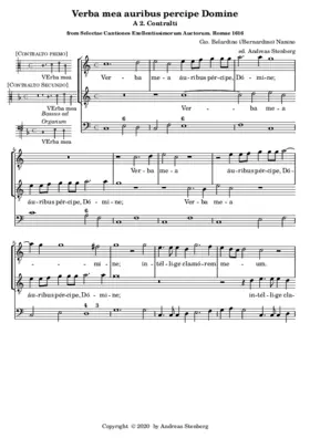 Verba mea auribus percipe Domine