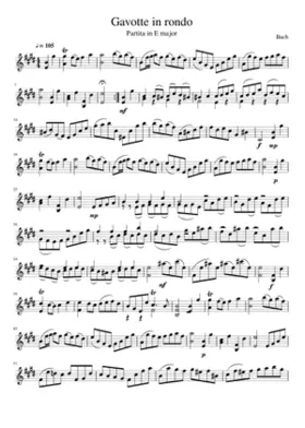 Violin Partita No.3 in E major BWV 1006