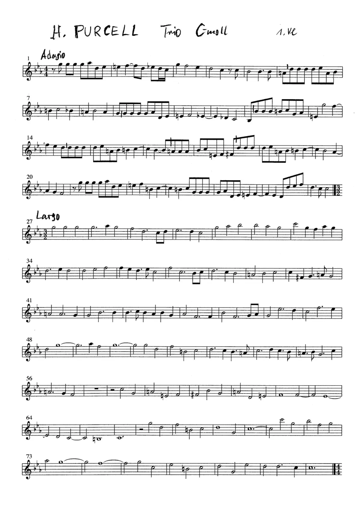 Trio Sonata in C minor - Page 1