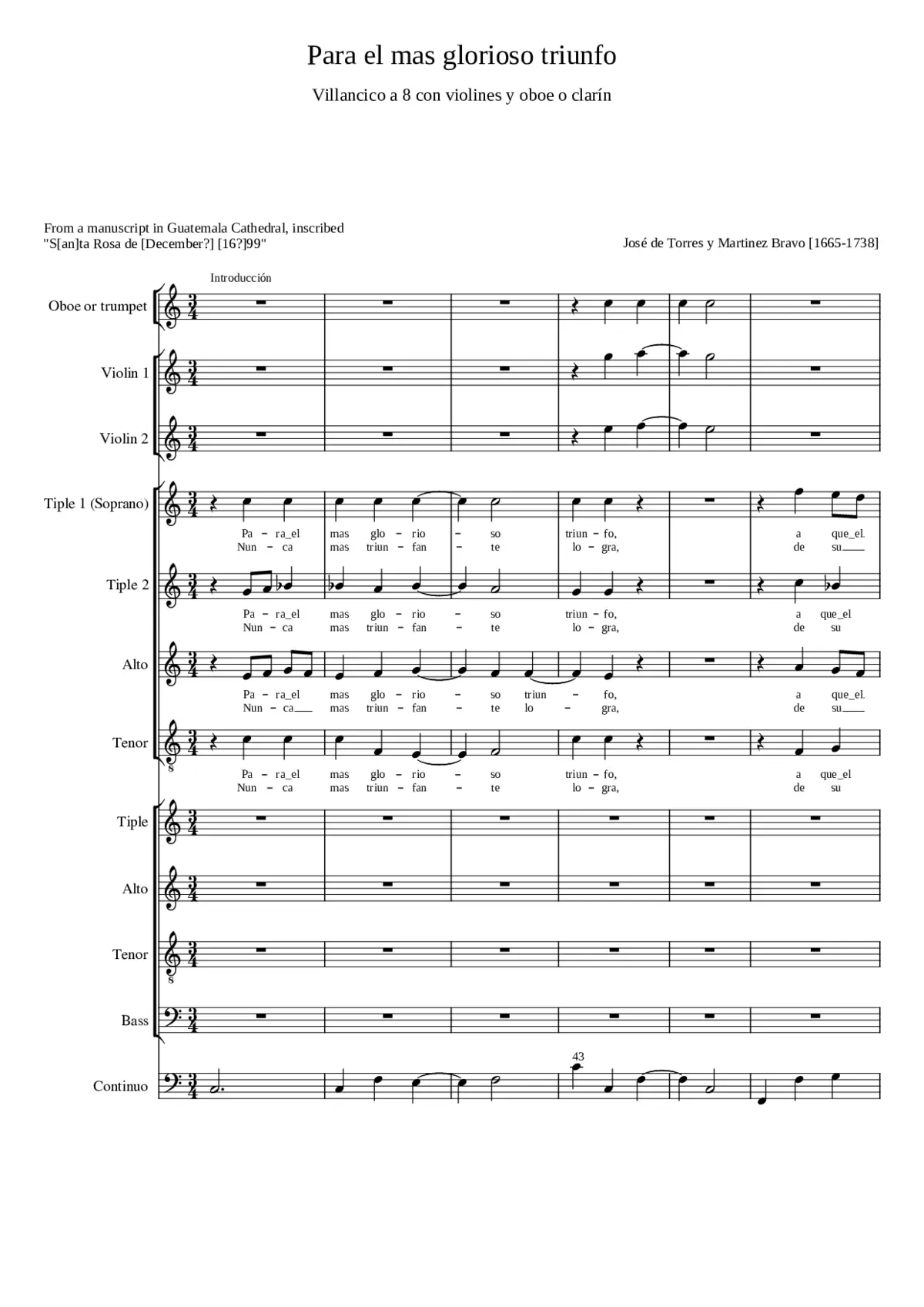 Para el mas glorioso triunfo - Page 1