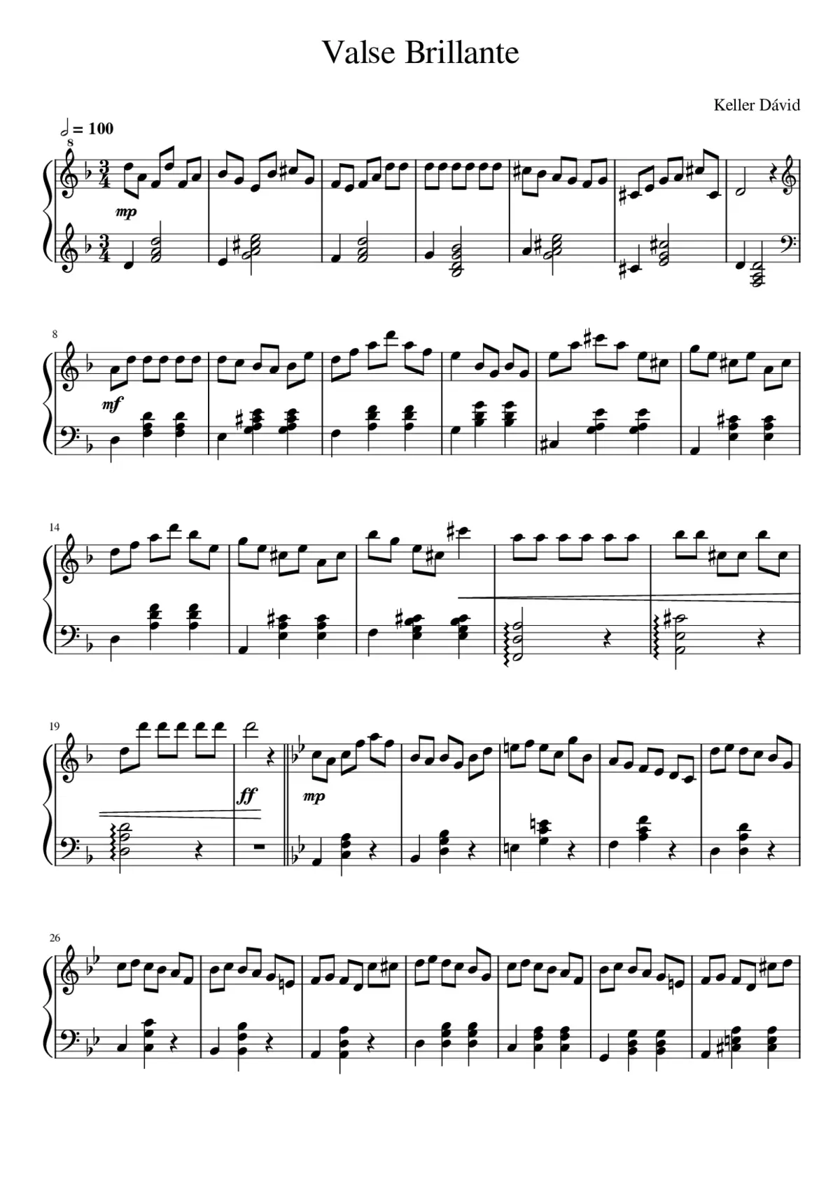 Valse Brillante - Page 1