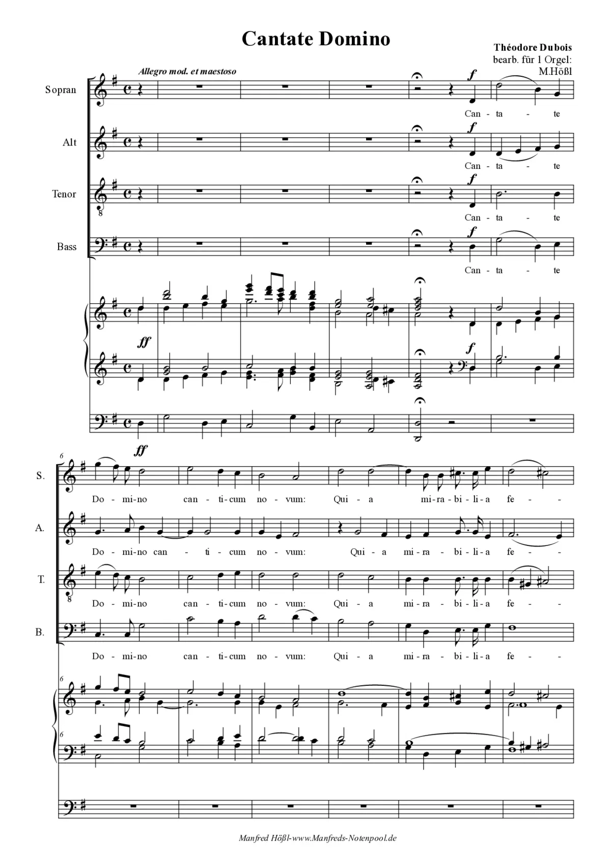 Cantate Domino - Page 1