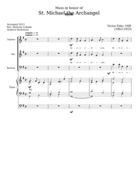 Mass in honor of St. Michael the Archangel