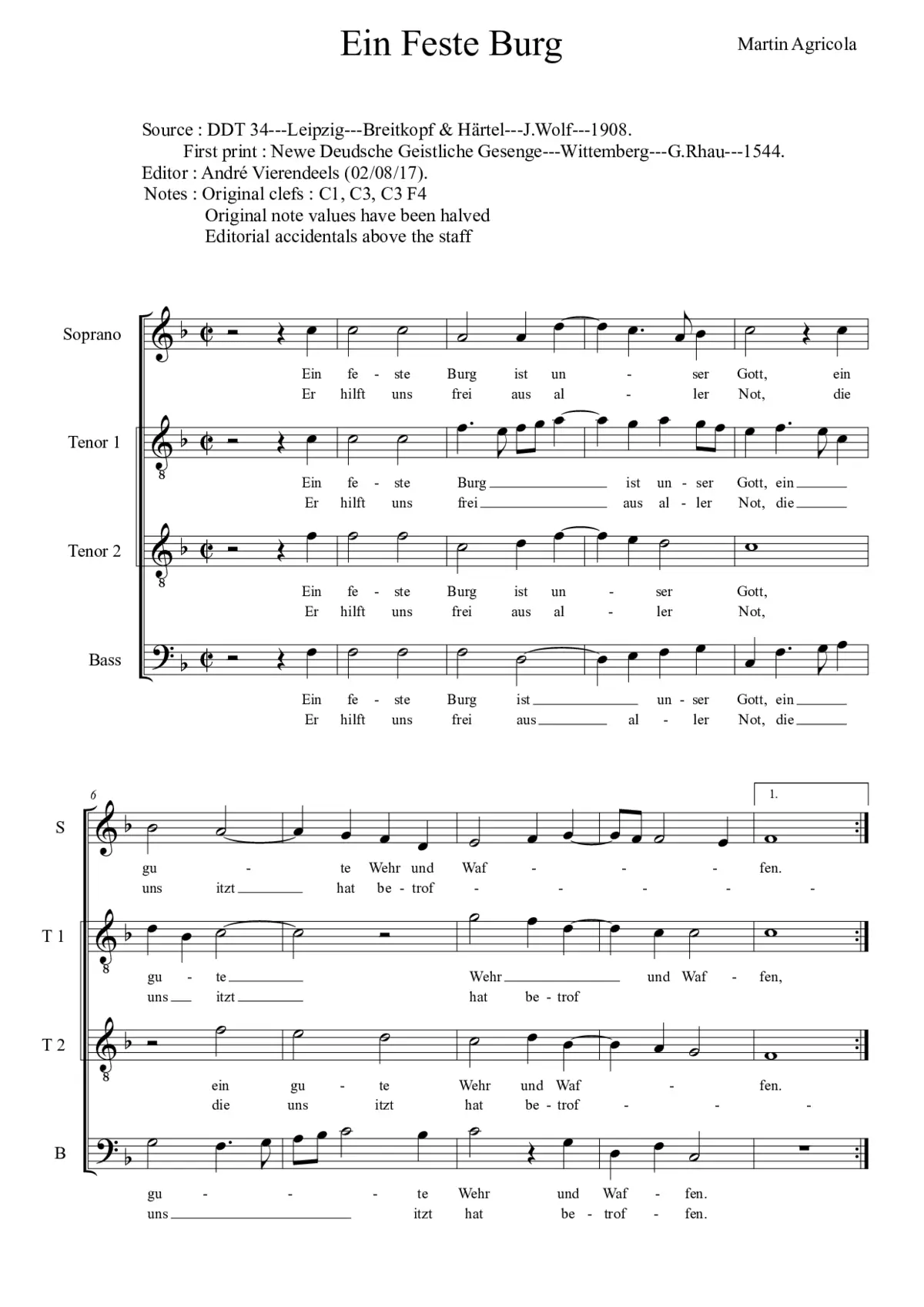 Ein feste Burg - Page 1
