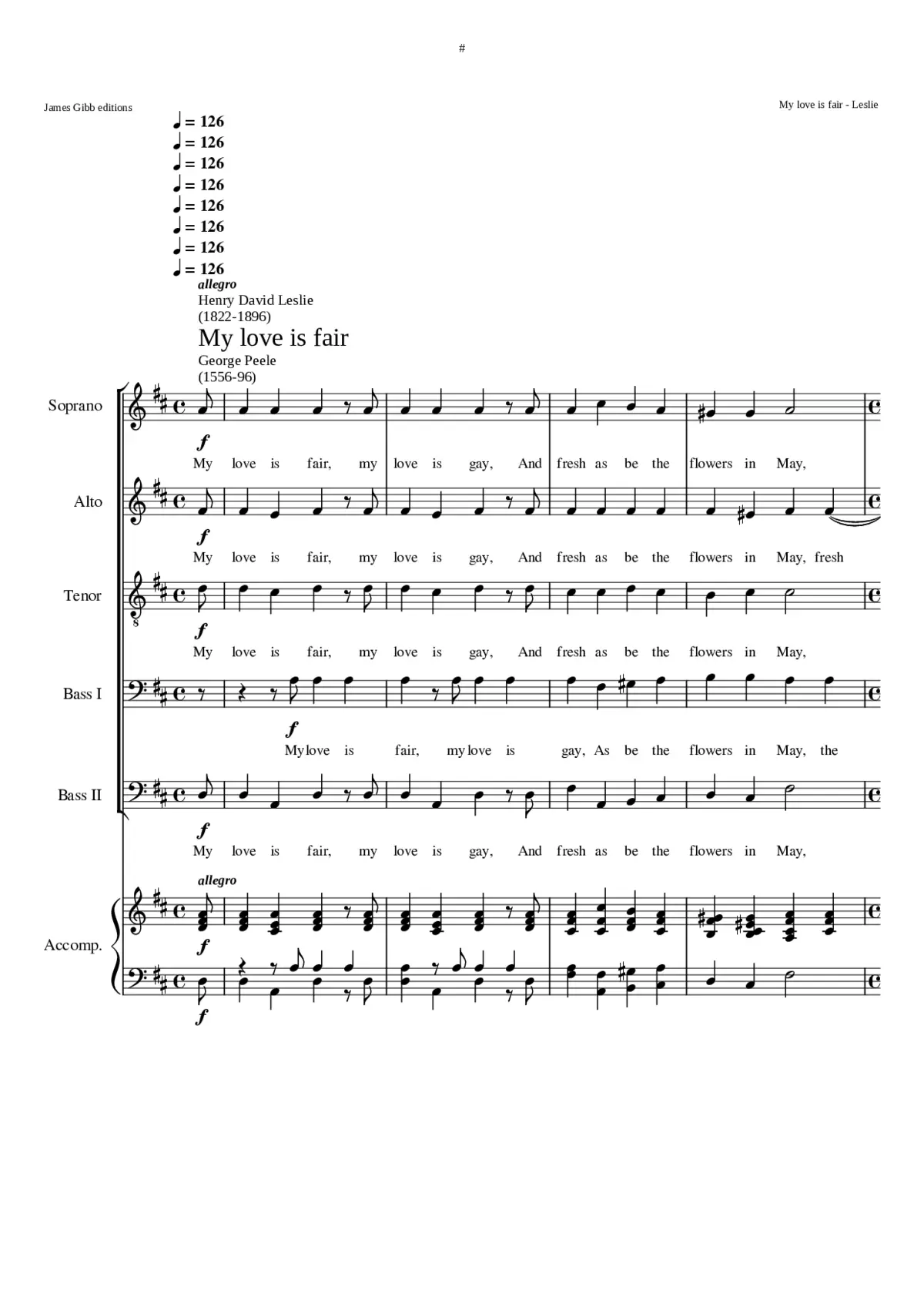 My love is fair - Page 1