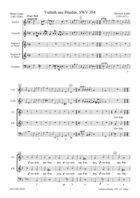 Verleih uns Frieden, SWV 354