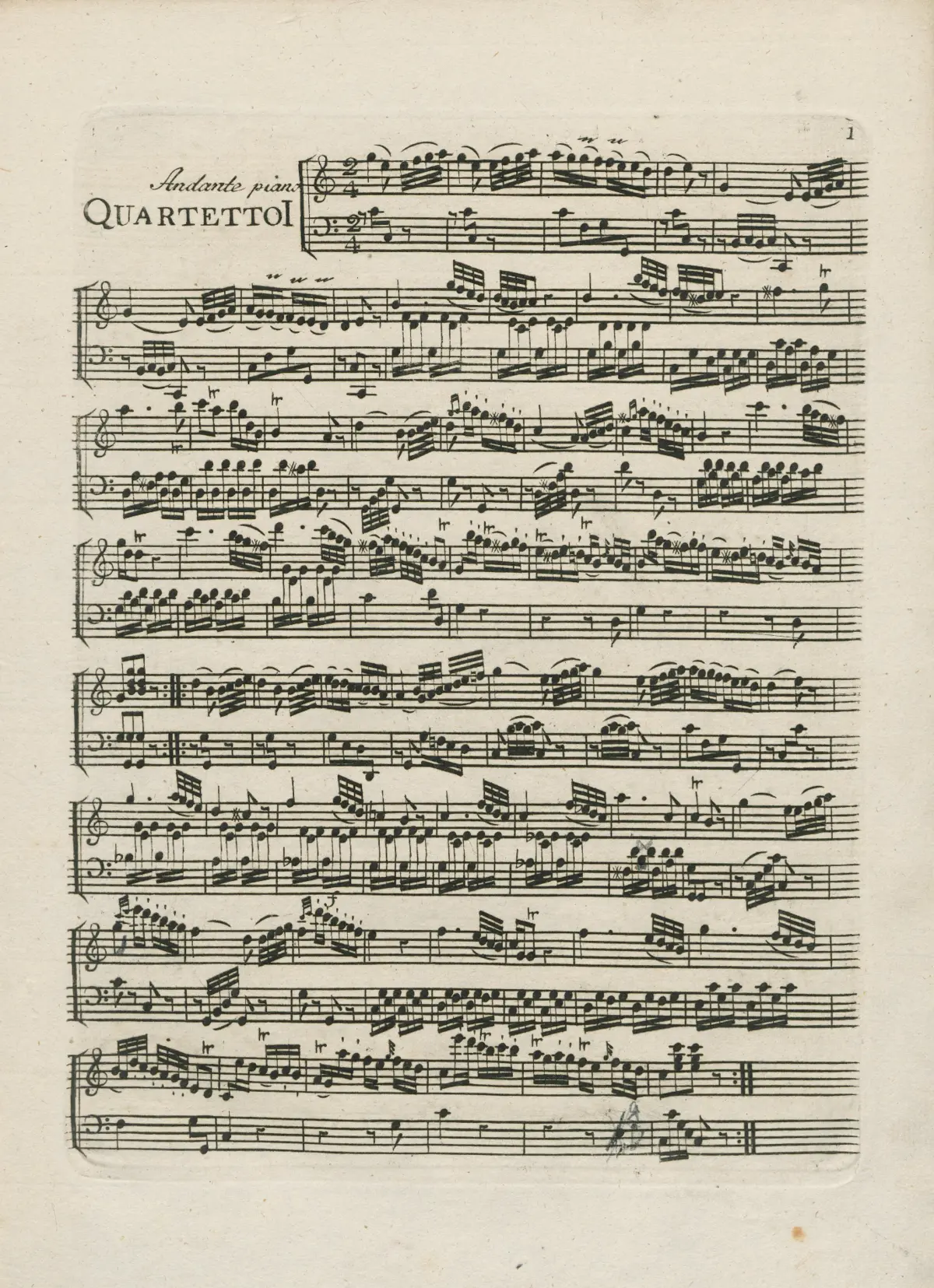 3 Keyboard Quartets - Page 1