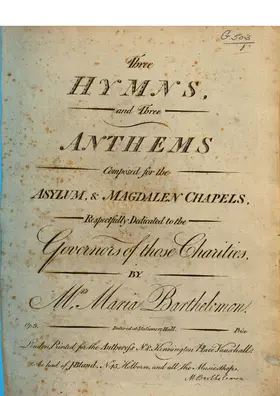 3 Hymns and 3 Anthems