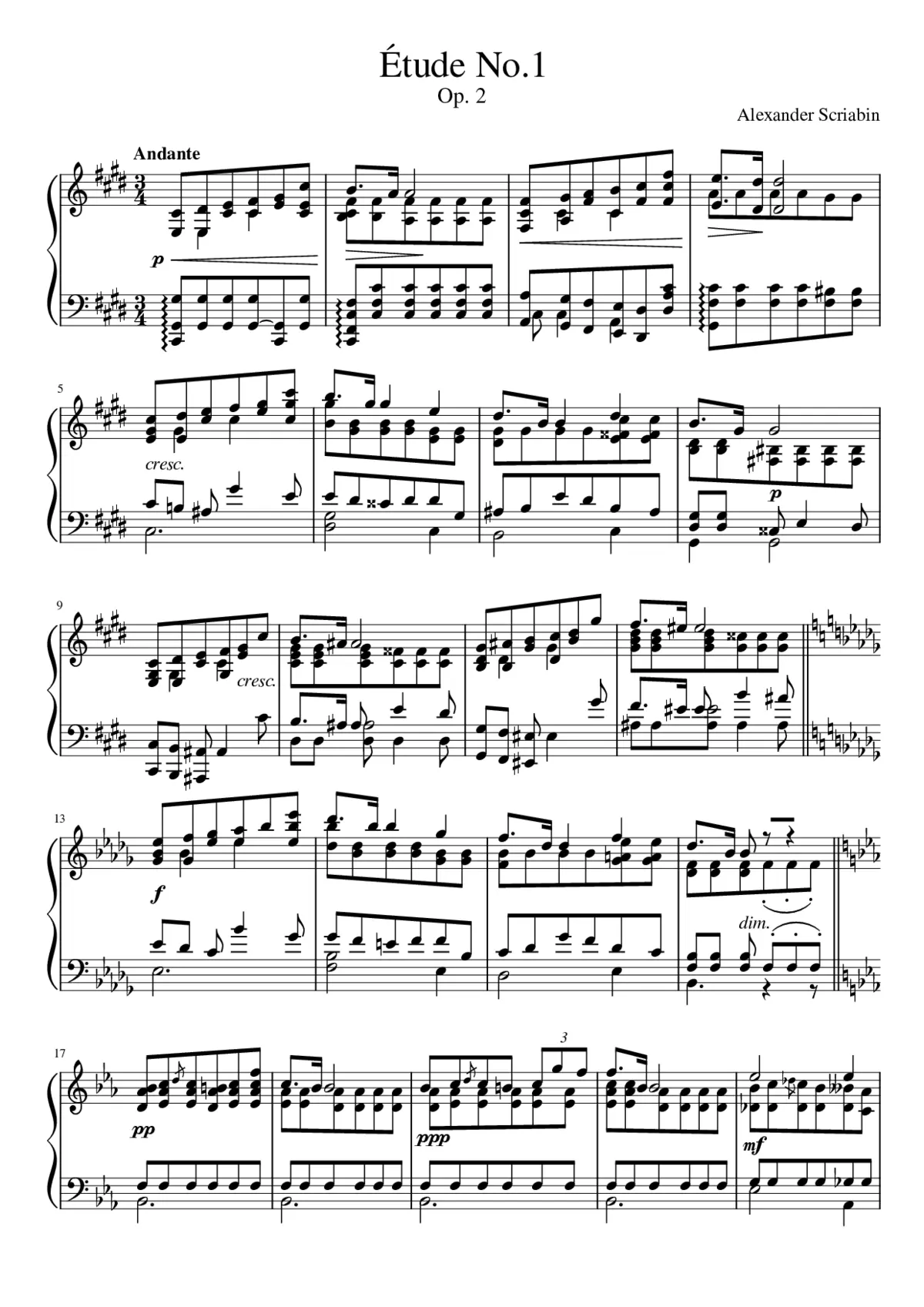 3 Pieces Op.2 - Page 1