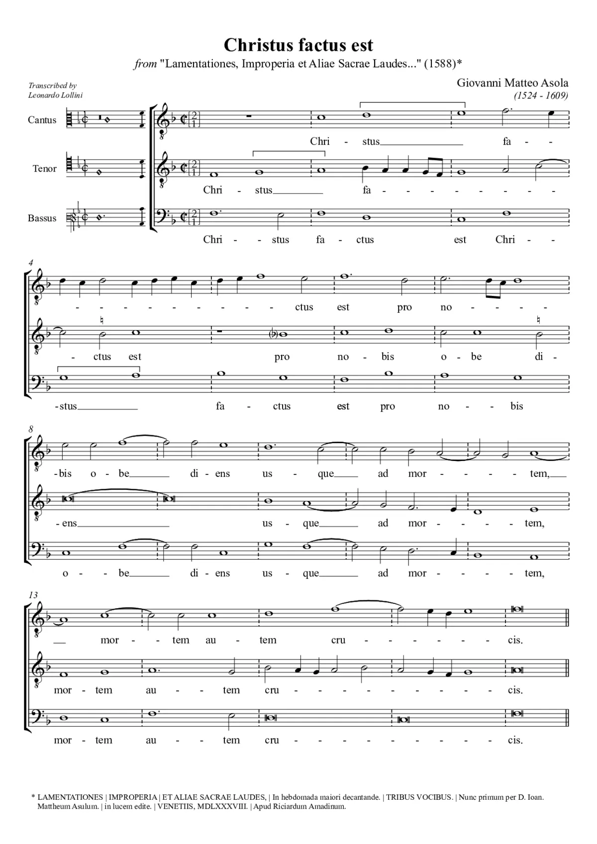 Christus factus est a 3 - Page 1