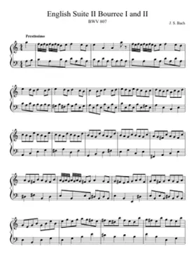 English Suite No.2 in A minor BWV 807