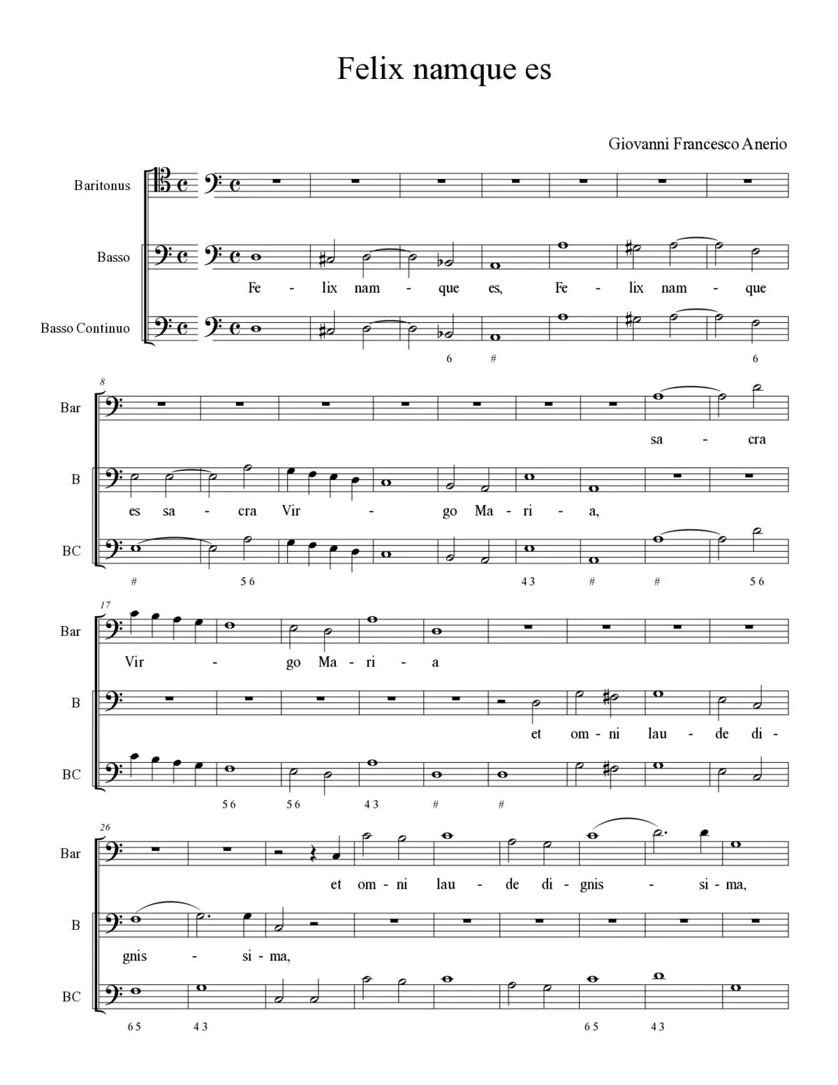 Felix namque es - Page 1