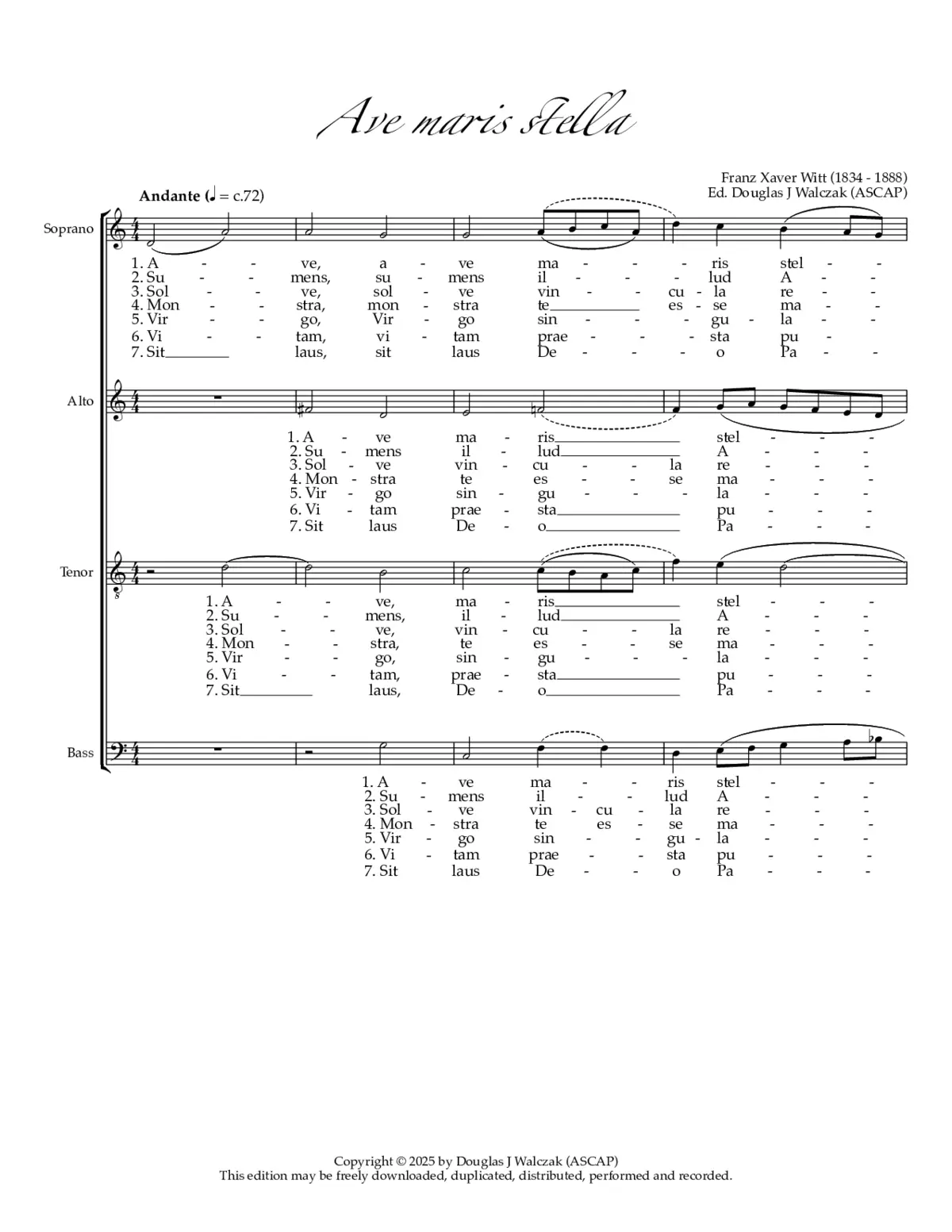 Ave maris stella - Page 1