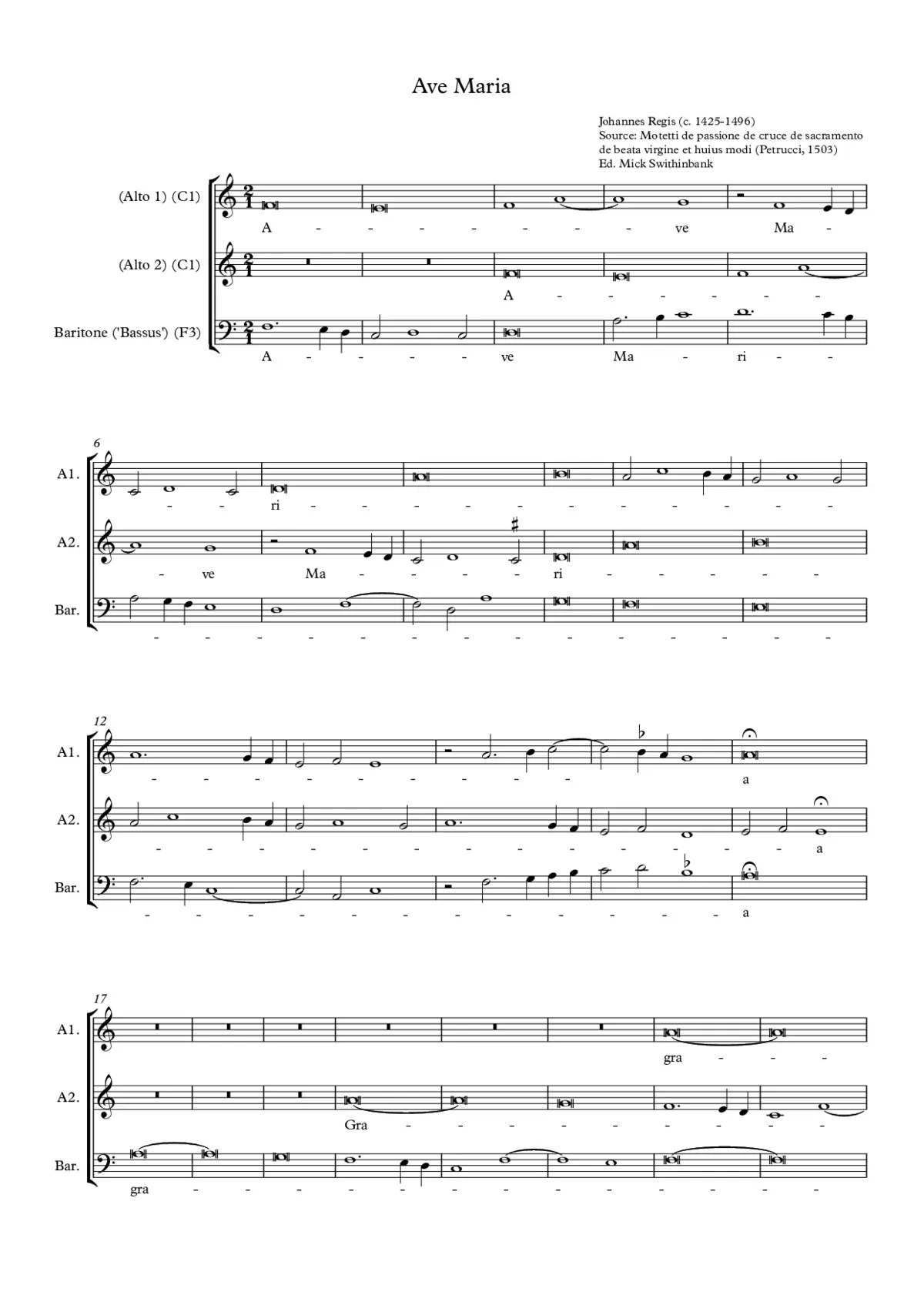 Ave Maria … benedicta - Page 1