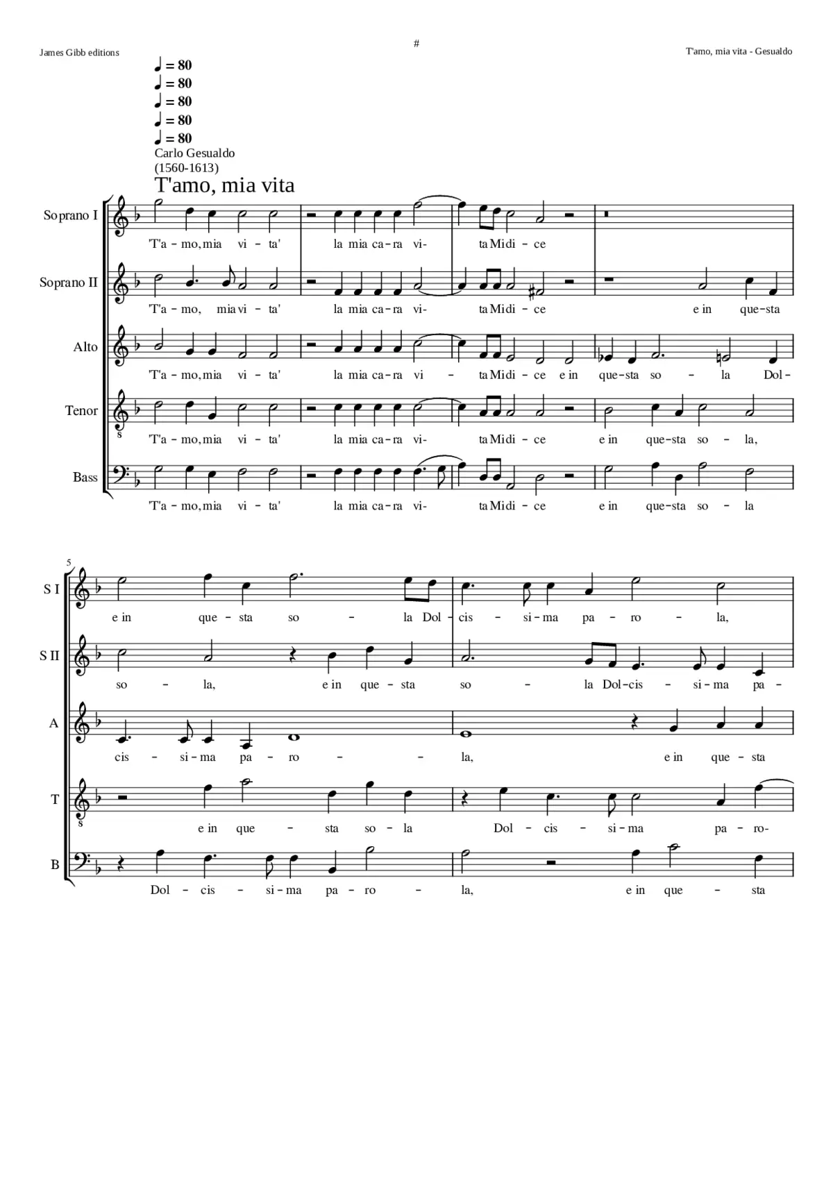 T'amo mia vita - Page 1