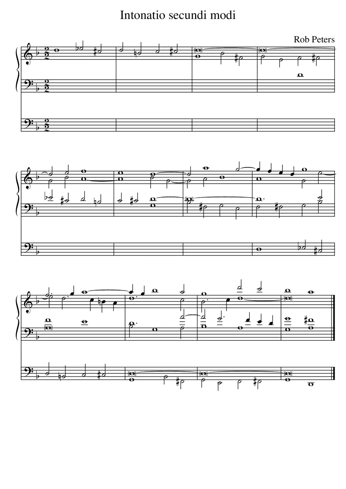 3 Organ Pieces - Page 1