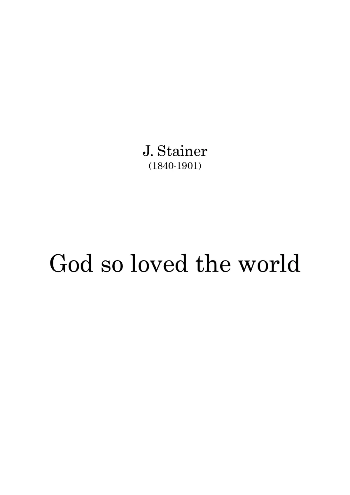 God so loved the world - Page 1