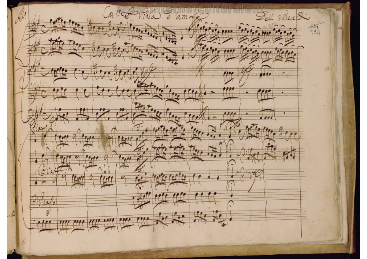 Concerto for Viola d'amore in A major - Page 1