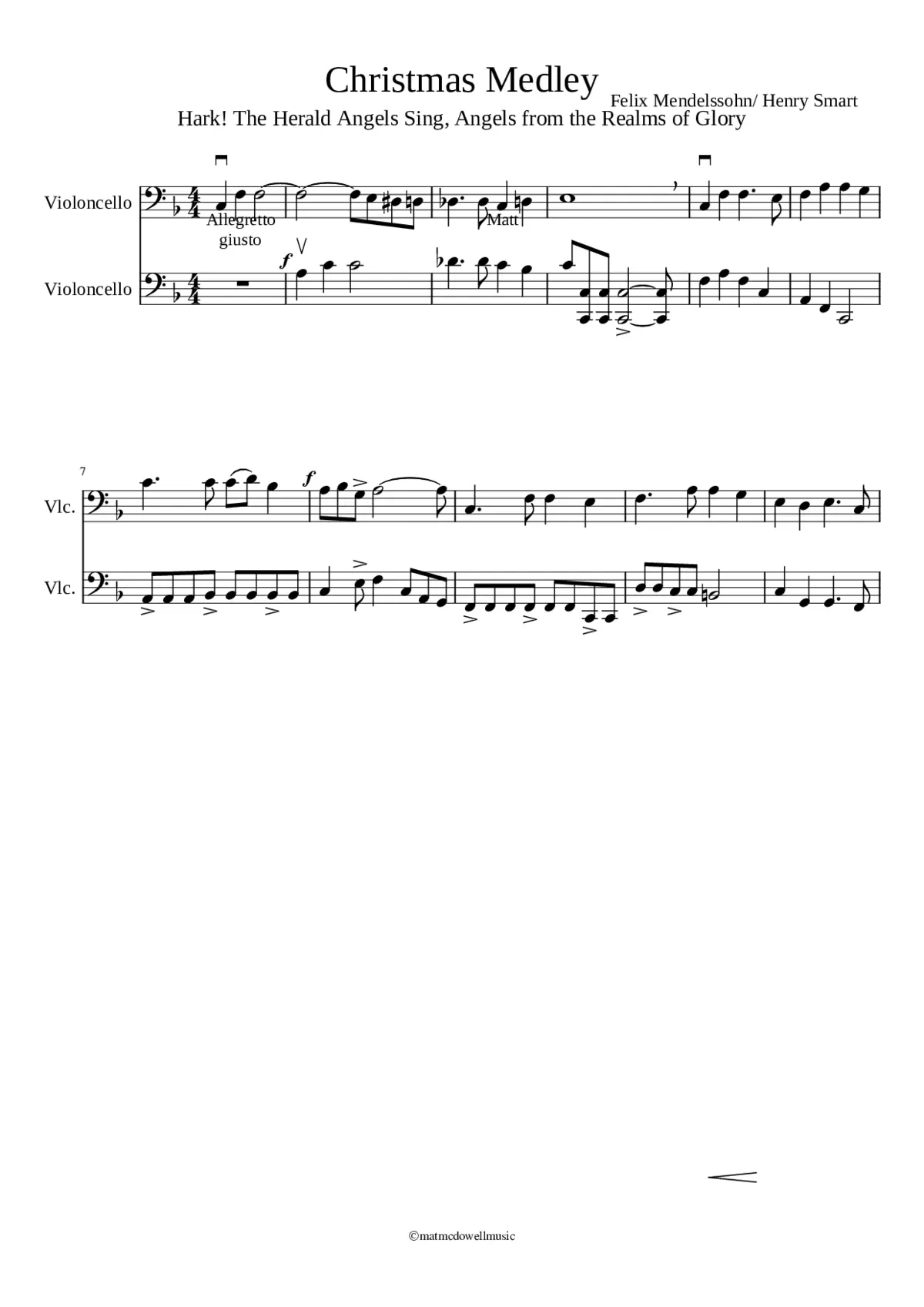 christmas medley - Page 1