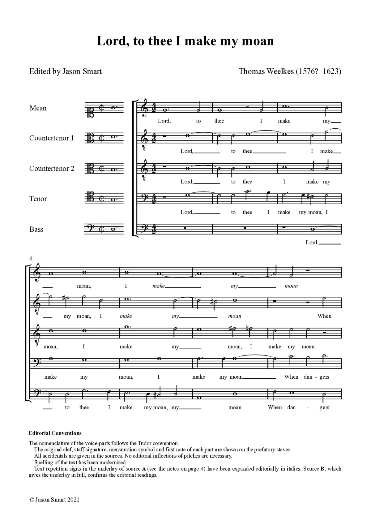 Lord, to thee I make my moan - Page 1