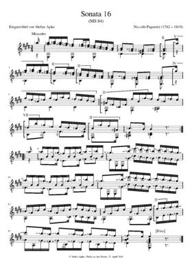 Guitar Sonata in E major