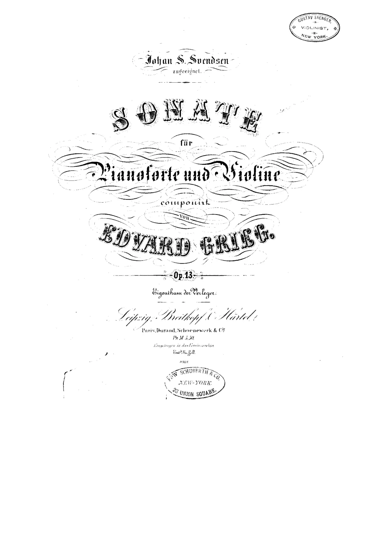 Violin Sonata No.2 - Page 1