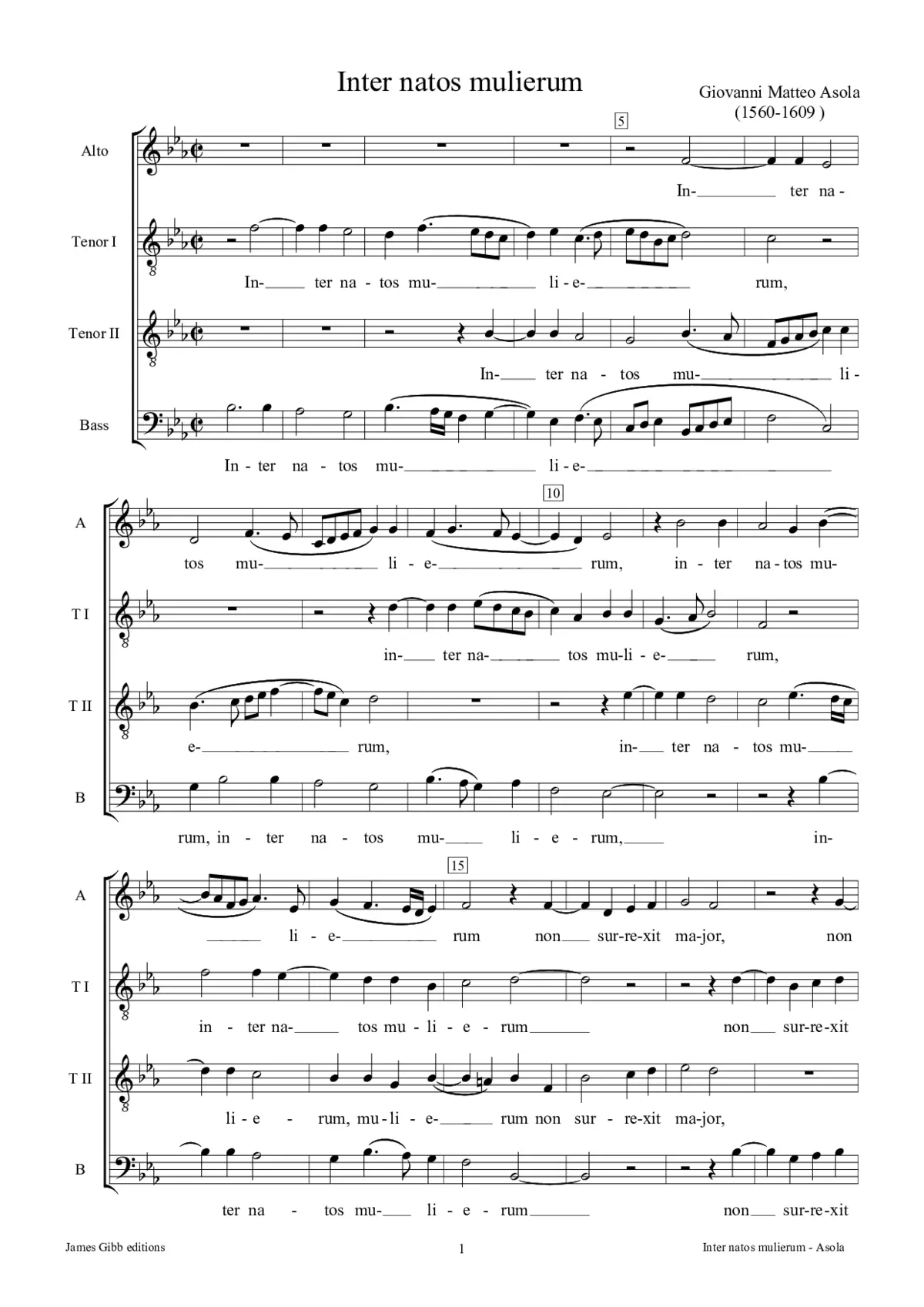 Inter natos mulierum a 4 - Page 1