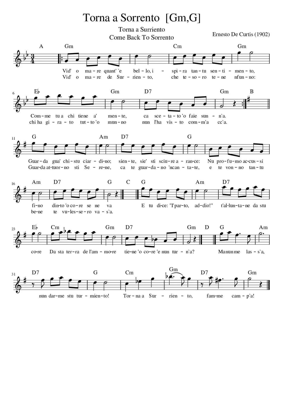 Torna a Sorrento [GmG] - Page 1