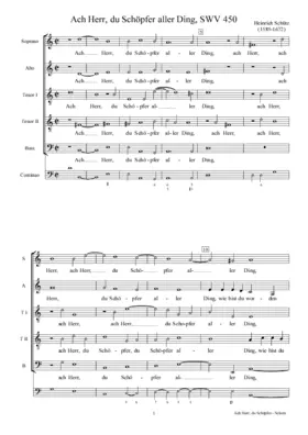 Ach Herr, du Schöpfer aller Ding, SWV 450