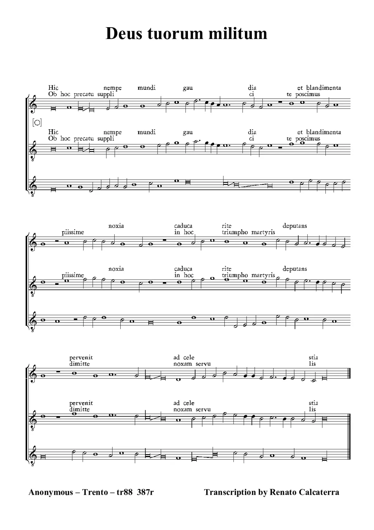 Deus tuorum militum II - Page 1