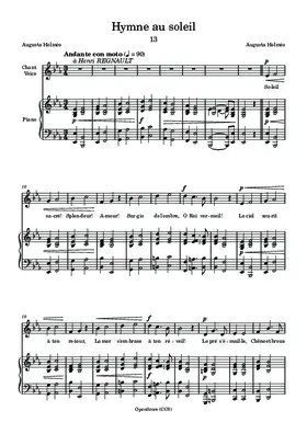 Hymne au Soleil