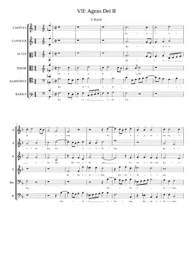 Missa Tu es Petrus a 6vv. (Palestrina's other mass is for 3 choirs 18vv)