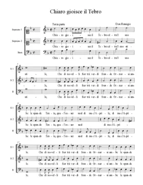 Chiaro gioisce il Tebro